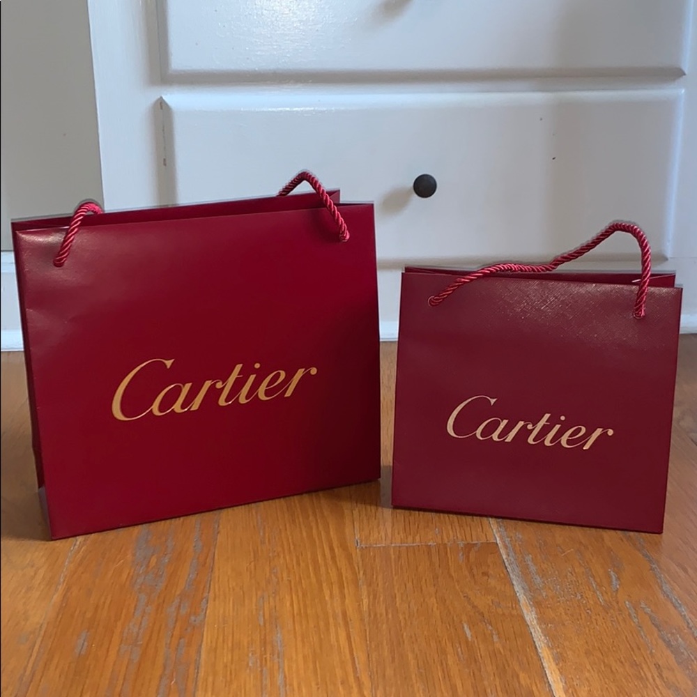 Authentic Two Cartier shopping bags 🛍